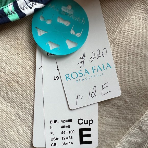 ‼️SALE ‼️ New Anita Rosa Faia Floral Bikini Set Sibel Size 12 / 38E - Picture 12 of 12